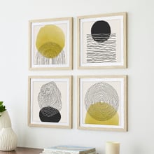 Natural Calla Wood Photo Frames (Set of 4)